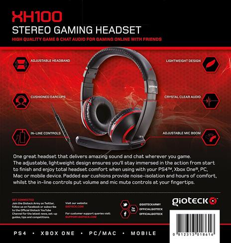 GIOTECK Cuffie Gaming Stereo XH-100 - 22