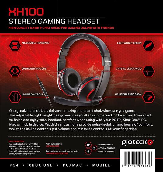 GIOTECK Cuffie Gaming Stereo XH-100 - 22