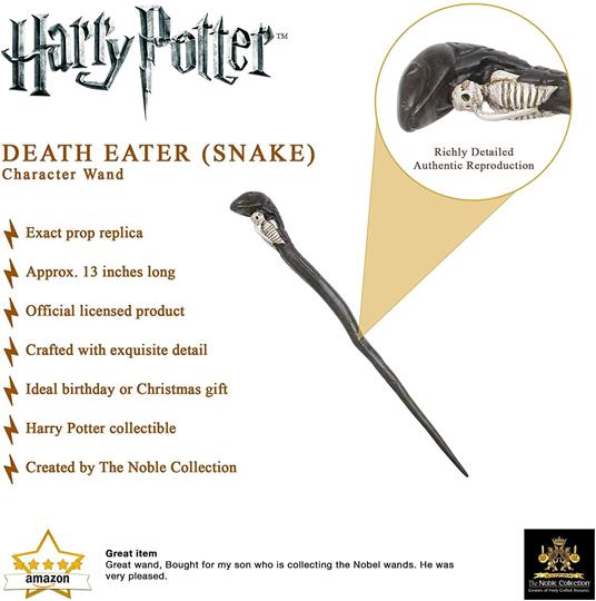 Harry Potter: Bacchetta Magica dei Mangiamorte (Serpente) - Noble  Collection - TV & Movies - Giocattoli