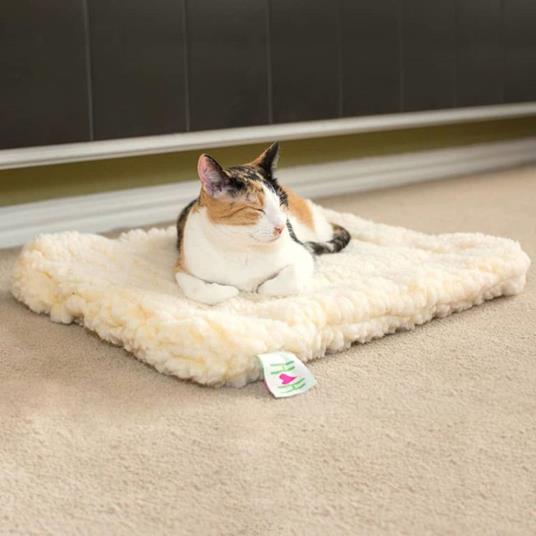 HuggleHounds Materasso per Cani in Pile XL Lana Bianca - 8
