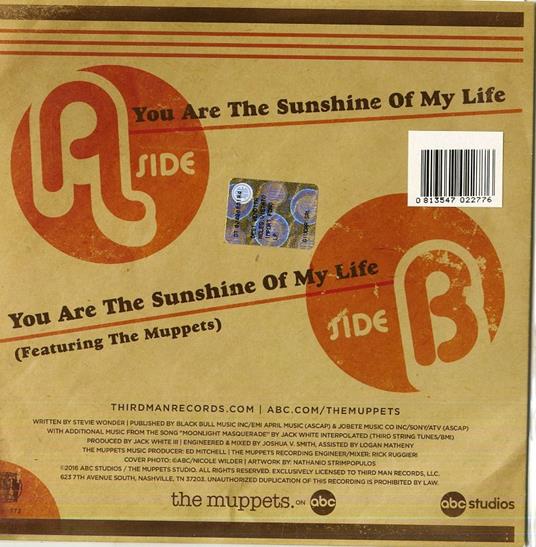 You Are the Sunshine of My Life - Vinile 7'' di Jack White,Electric Mayhem - 2