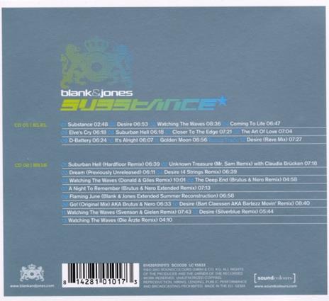 Substance-10th Anniversar - CD Audio di Blank & Jones - 2