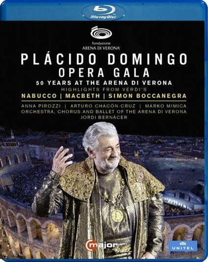 Opera Gala. 50 Years at the Arena di Verona (Blu-ray) - Blu-ray di Placido Domingo,Giuseppe Verdi