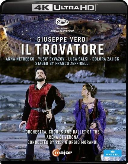 Il Trovatore (Blu-ray Ultra HD 4K) - Blu-ray Ultra HD 4K di Giuseppe Verdi