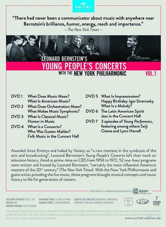 Young People’s Concerts vol.1 (DVD) - DVD di Leonard Bernstein - 2