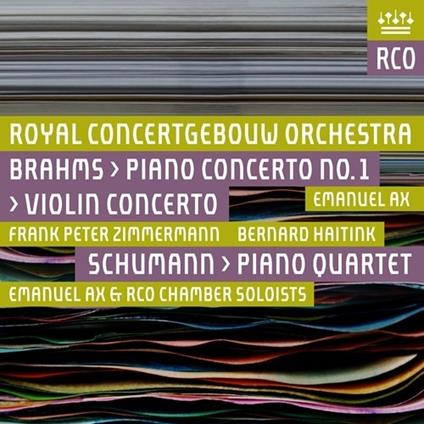 Concerto per violino op.77 - Concerto per pianoforte n.1 op.15 - SuperAudio CD ibrido di Johannes Brahms,Bernard Haitink,Royal Concertgebouw Orchestra,Emanuel Ax