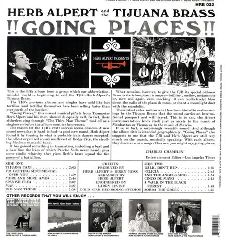 Going Places - Vinile LP di Herb Alpert,Tijuana Brass - 2