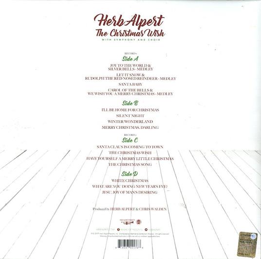 The Christmas Wish - Vinile LP di Herb Alpert - 2