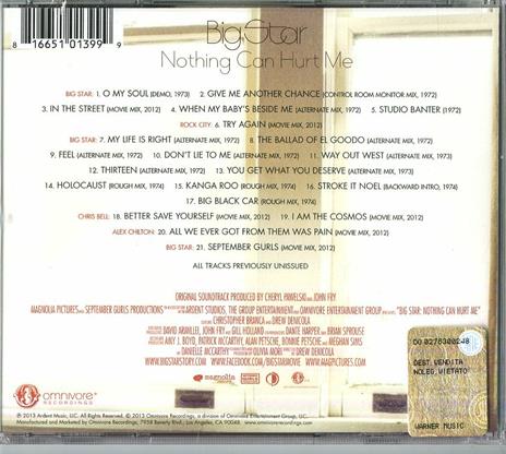 Nothing Can Hurt Me - CD Audio di Big Star - 2