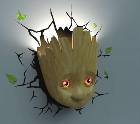 Marvel 3D LED Light Baby Groot Face 3D - 2
