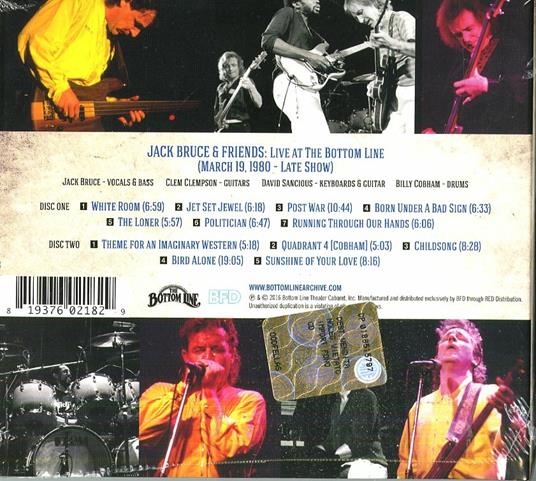 Bottom Line Archive - CD Audio di Jack Bruce - 2