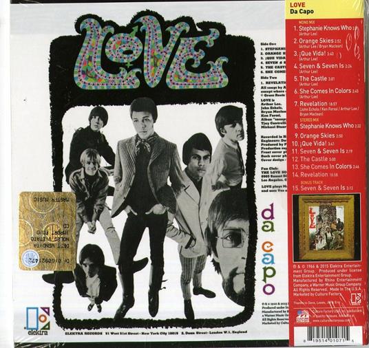 Da Capo -Coll. ed - CD Audio di Love - 2