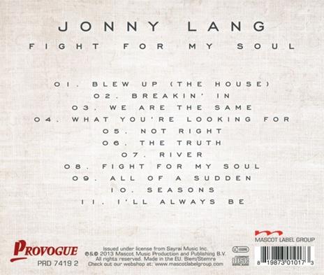 Fight for My Soul - CD Audio di Jonny Lang - 2