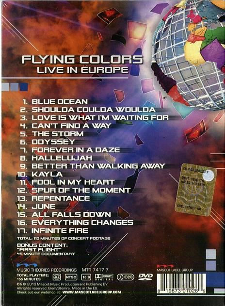 Flying Colors. Live in Europe (DVD) - DVD di Flying Colors - 2