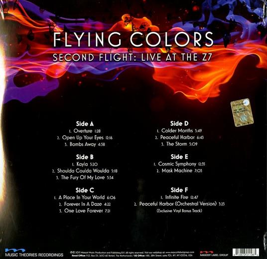 Second Flight. Live at the Z7 ( + MP3 Download) - Vinile LP di Flying Colors - 2