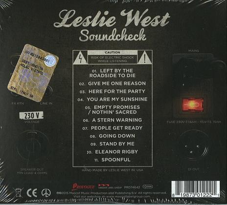 Soundcheck - CD Audio di Leslie West - 2