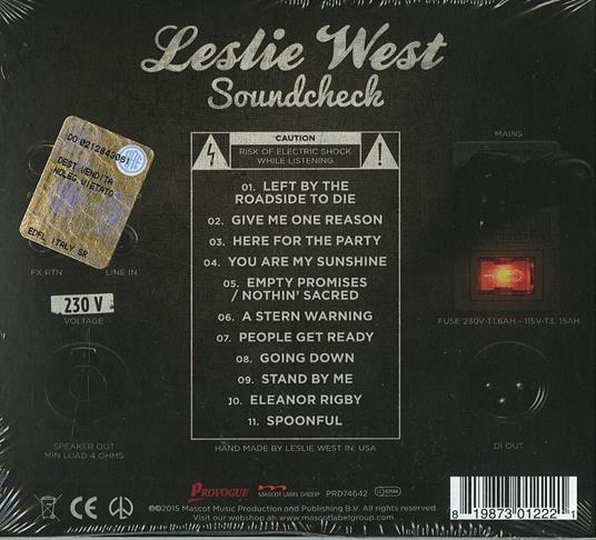 Soundcheck - CD Audio di Leslie West - 2