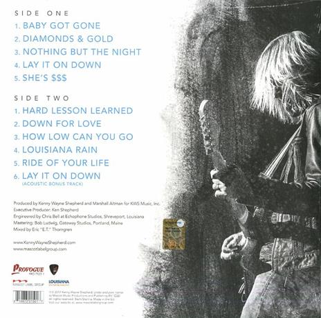 Lay it on Down (180 gr. + MP3 Download) - Vinile LP di Kenny Wayne Shepherd - 2