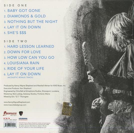 Lay it on Down (180 gr. Blue Vinyl Limited Edition + MP3 Download) - Vinile LP di Kenny Wayne Shepherd - 2