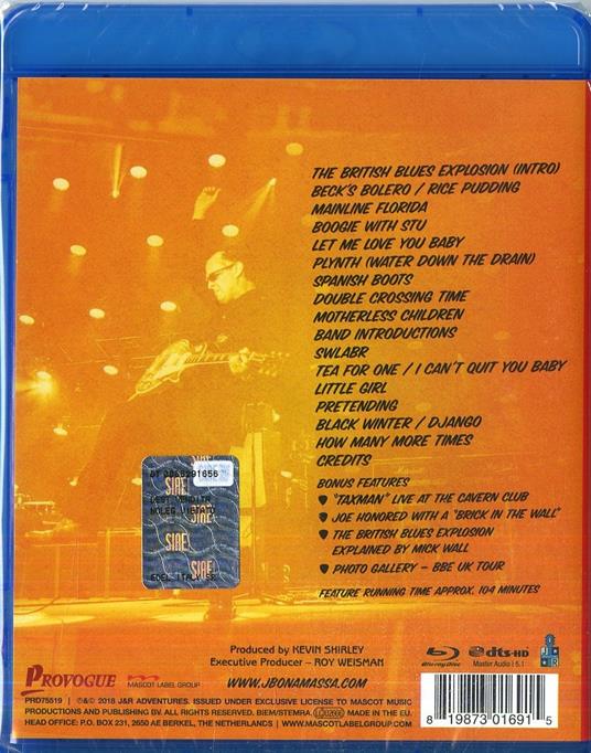 British Blues Explosion Live (Blu-ray) - Blu-ray di Joe Bonamassa - 2