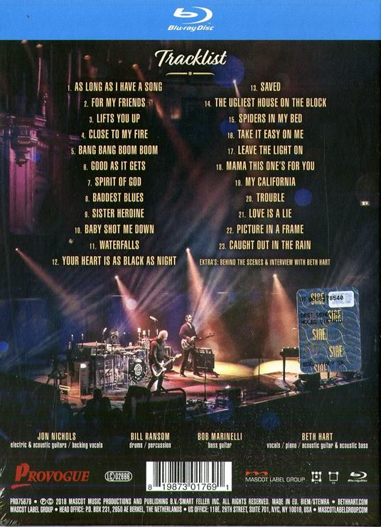 Live at the Royal Albert Hall (Blu-ray) - Blu-ray di Beth Hart - 2