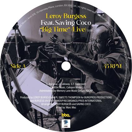 Big Time - Let's Do It - Vinile LP di Leroy Burgess