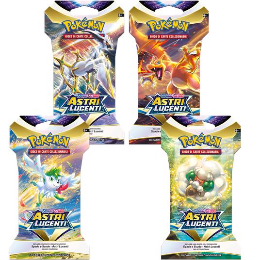 Pokemon spada e scudo astri lucenti busta 10 carte in blister “paper sleeve” - 2