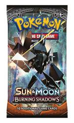 Pokemon Sun and Moon. Burning Shadows Busta Singola da 10 carte EN