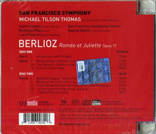 Romeo et Juliette - SuperAudio CD di Hector Berlioz,Michael Tilson Thomas,San Francisco Symphony Orchestra - 2