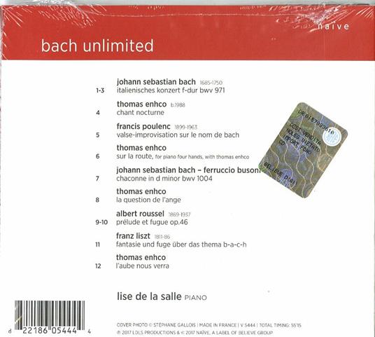 Bach Unlimited - CD Audio di Johann Sebastian Bach,Lise De La Salle - 2