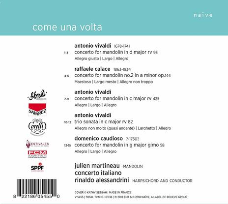 Come una volta - CD Audio di Antonio Vivaldi,Raffaele Calace,Rinaldo Alessandrini,Concerto Italiano - 2