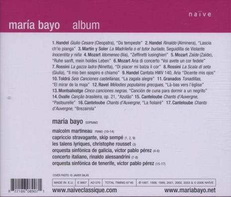 Album - CD Audio di Maria Bayo - 2