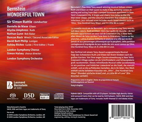 Wonderful Town - SuperAudio CD di Leonard Bernstein,Simon Rattle,London Symphony Orchestra,Danielle De Niese - 2