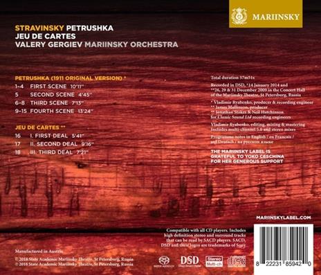 Petrushka (Versione originale, 1911) - SuperAudio CD di Igor Stravinsky,Valery Gergiev,Orchestra del Teatro Mariinsky - 2