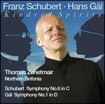 Kindred Spirits. Sinfonia n.1 / Sinfonia n.6 - CD Audio di Franz Schubert,Hans Gal,Thomas Zehetmair,Northern Sinfonia