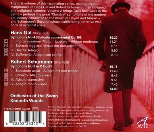 Symphony No.4-No.2 - CD Audio di Robert Schumann,Hans Gal - 2
