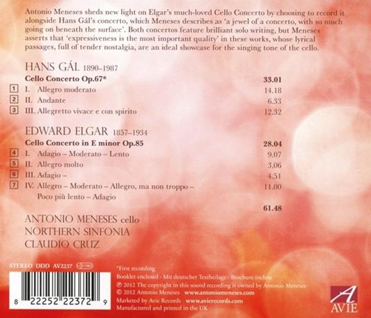 Concerto per cello op 67 - CD Audio di Hans Gal - 2