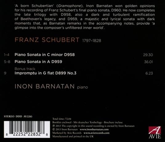 Sonate per Pianoforte D958 & D959 - CD Audio di Franz Schubert - 2