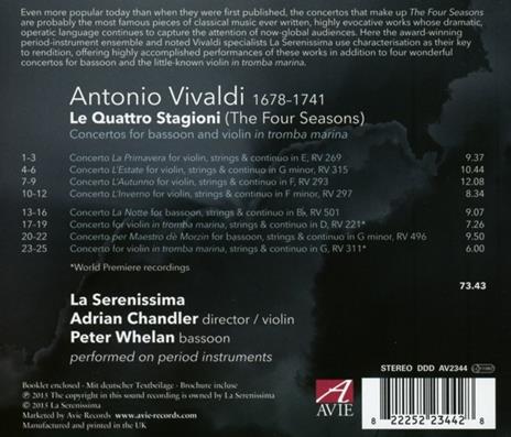 Four Seasons - CD Audio di Antonio Vivaldi - 2