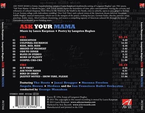 Ask Your Mama - CD Audio di Laura Karpman,Langston Hughes - 2