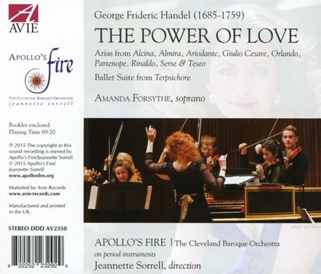 Georg Friedrich Handel - The Power Of Love Arias From Handel Operas - CD Audio di Amanda Forsythe - 2