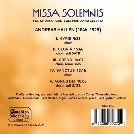 Missa Solmenis - CD Audio di A. Hallens - 2