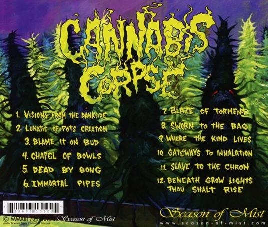 Beneath Grow Lights Thou Shalt Rise - CD Audio di Cannabis Corpse - 2