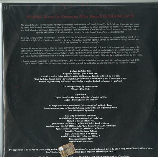 Bloodshed Across the Empyrean Altar - Vinile LP di Inquisition - 2