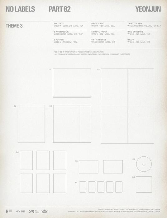 No Labels. Part 02 (Theme 3) - CD Audio di Yeonjun - 2