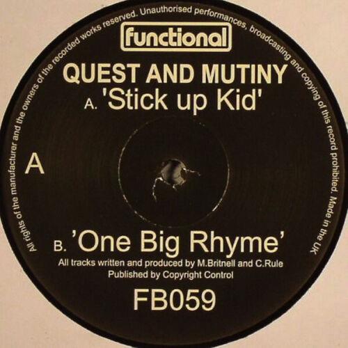 Stick Up Kid - One Big Rhyme - Vinile 7'' di Question,Mutiny