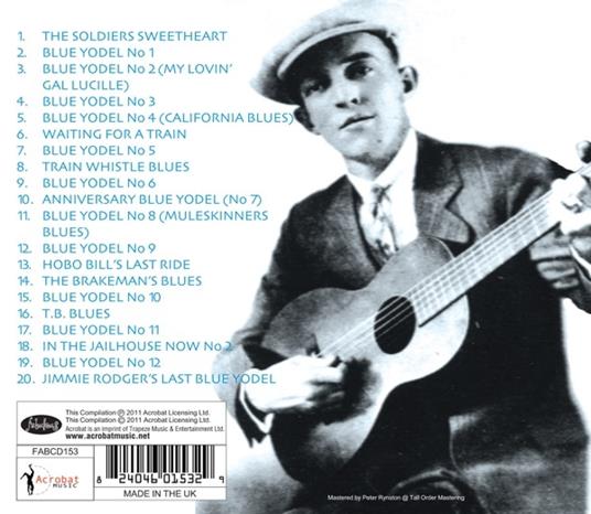 Blue Yodels - CD Audio di Jimmie Rodgers - 2
