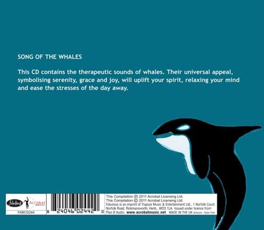 Sounds of Nature. Song of the Whales - CD Audio - 2