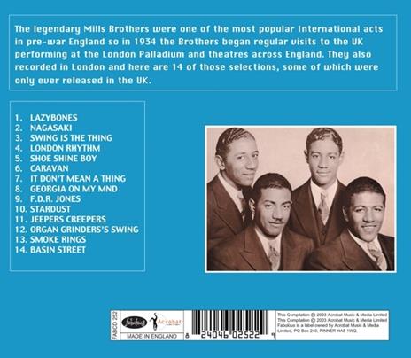 London Sessions: 1934-1939 - CD Audio di Mills Brothers - 2