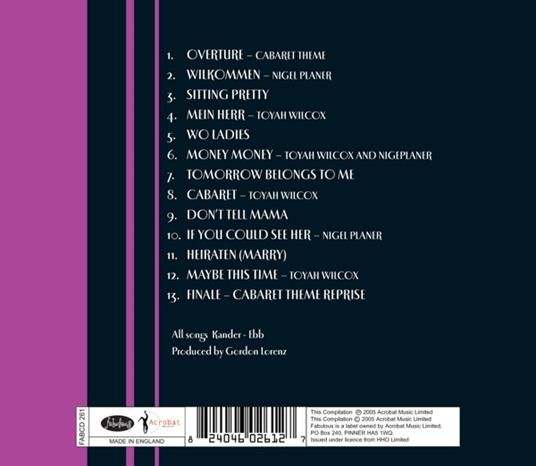 Cabaret - CD Audio - 2